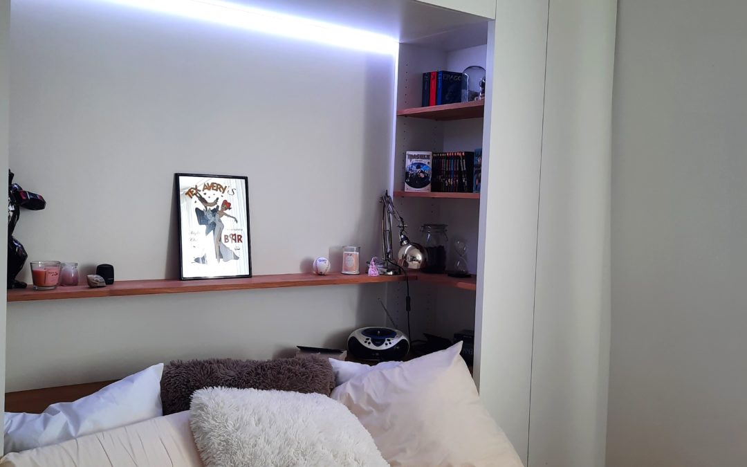 Dressing et bibliothèque en pont de lit à Lille